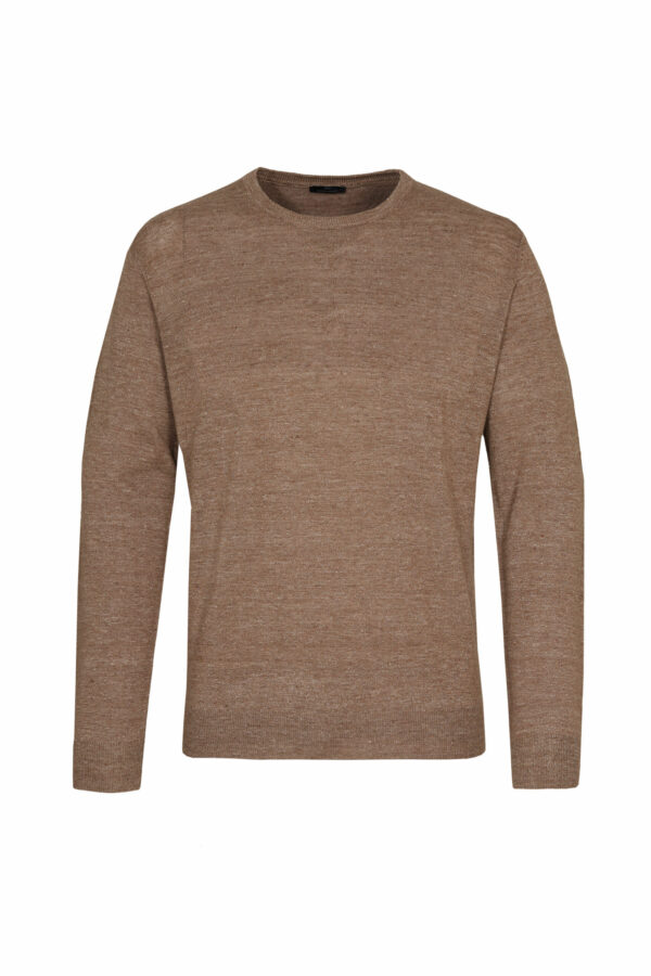 Knitted sweater in beige